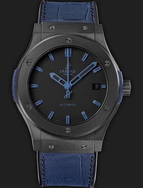 hublot classic fusion all black blue|hublot classic fusion movement.